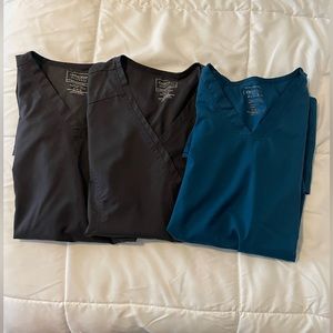 Cherokee Workwear Revolution Scrub Tops - Set of 3